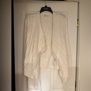 Hollister Women's Open Front Fringe Cardigan